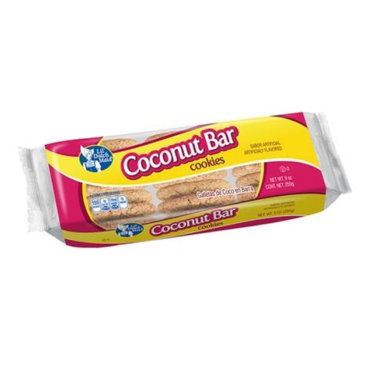 Lil' Dutch Maid Coconut Bars 9oz pack — full package