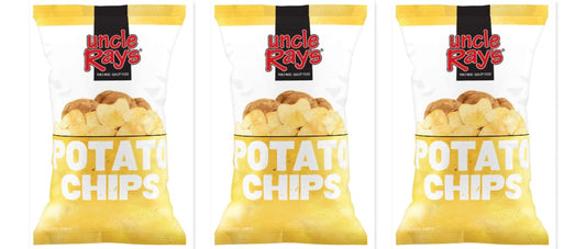 Uncle Ray's Regular Chips 8.5oz 3-Pack — three single bags