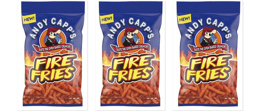 Andy Capp's Fire Fries 3oz 3-Pack — three single bags