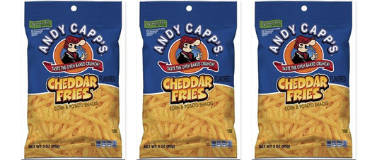 Andy Capp's Cheddar Fries 3oz 3-Pack — three single bags
