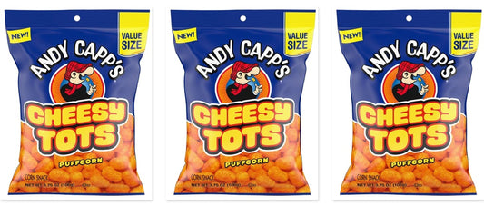 Andy Capp's Cheesy Tots 3.75oz 3-Pack — three single bags