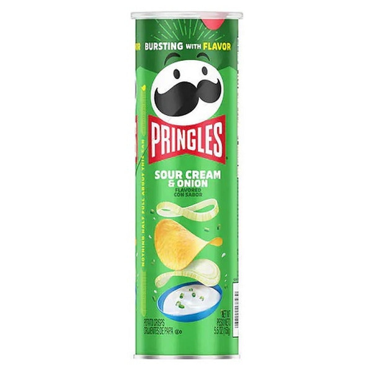 Pringles Sour Cream & Onion 5.57oz — full package
