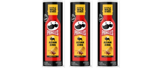 Pringles Buffalo Wild Wings Asian Zing 5.6oz 3-Pack — three single packs