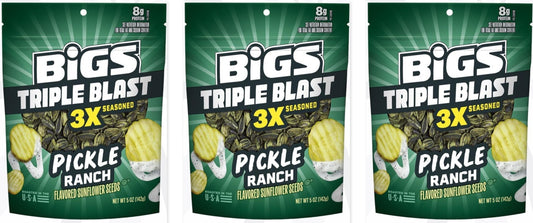 BIGS Seeds Triple Blast Pickle Ranch 5oz 3-Pack — three single packs