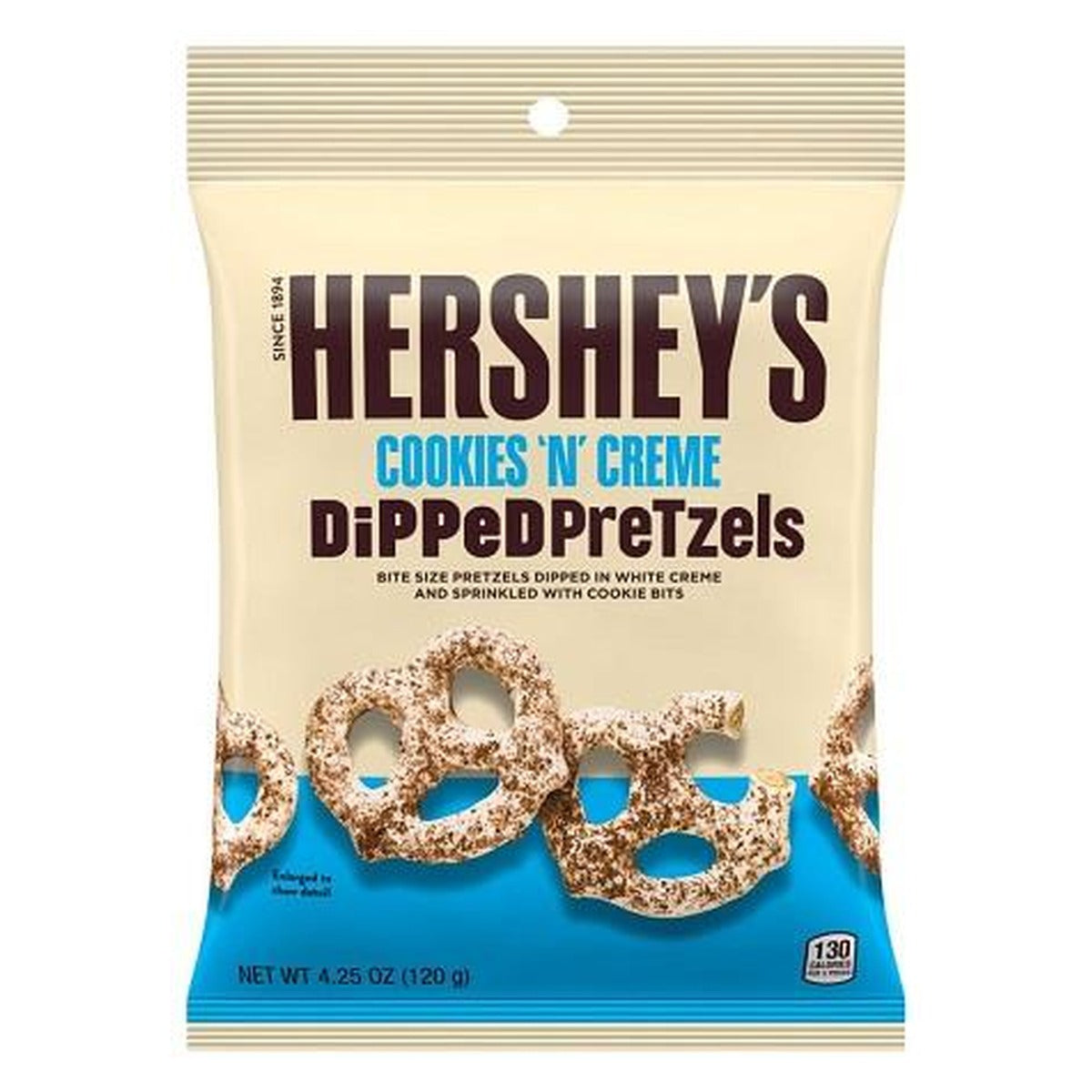 Hershey's Dipped Pretzels Cookies N Creme 4.25oz 12ct pack — full package