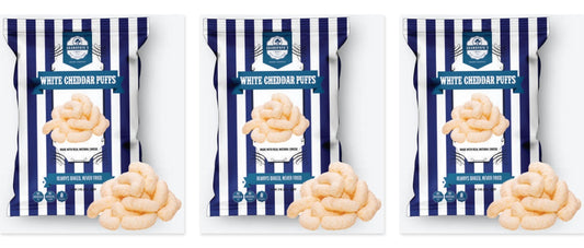 Grandpapa's White Cheddar Puffs 3oz 3-Pack — three single bags