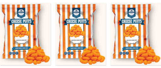 Grandpapa's Cheese Puffs 3oz 3-Pack — three single bags