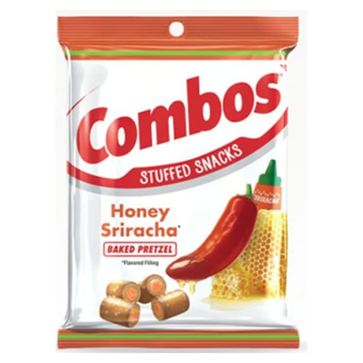 Combos Large Honey Sriracha Pretzel 6.3oz — Case of 12
