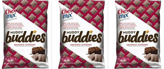 Chex Mix Muddy Buddies Brownie 4.5oz 3-Pack — three single packs