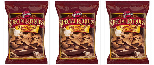 Gardetto's Roasted Garlic Rye Chips 4.75oz 3-Pack — three single bags