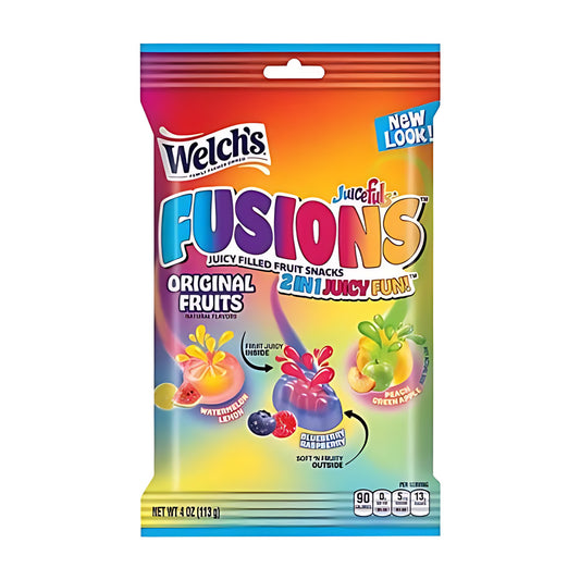 Welch's Fusions Original Fruits Fruit Snacks 4oz pack — full package