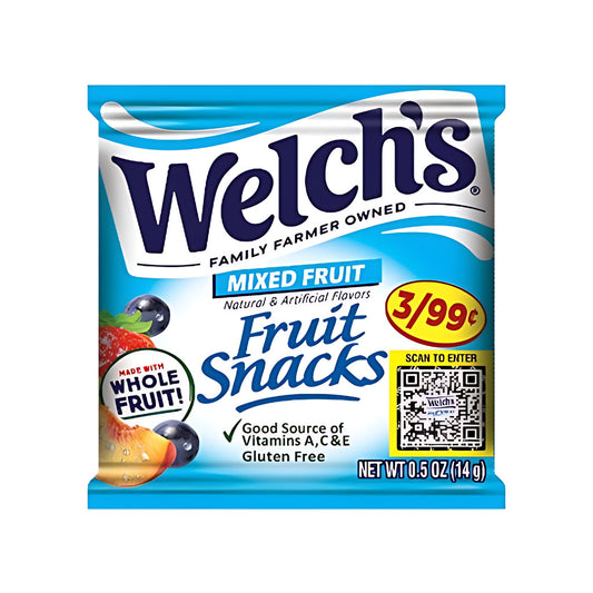 Welch's Fruit Snacks Mixed Fruit 0.5oz pack — full package