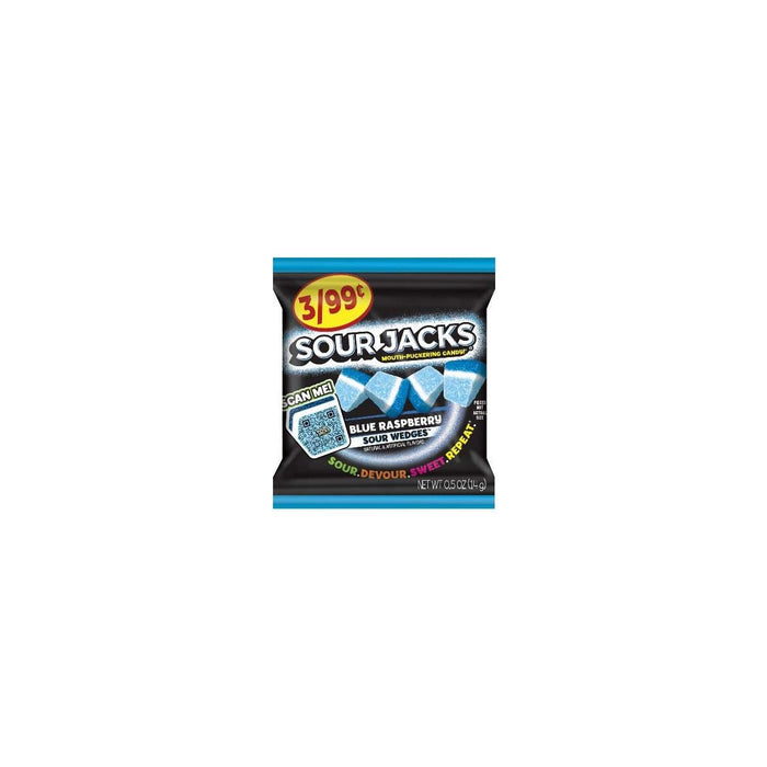 Sour Jacks Blue Raspberry Wedges 0.5oz