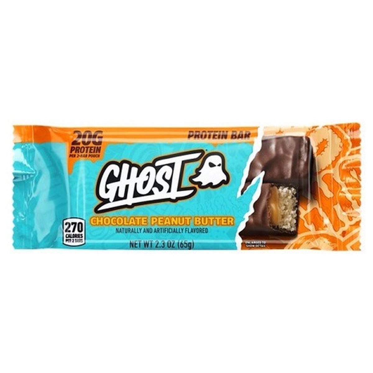Ghost Protein Bar Chocolate Peanut Butter 2.3oz — Box of 12