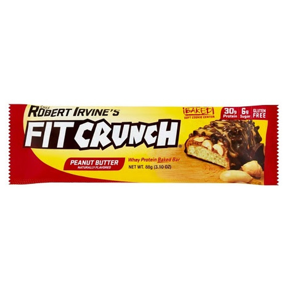 FitCrunch Protein Bar Peanut Butter 3.1oz 12ct pack — full package