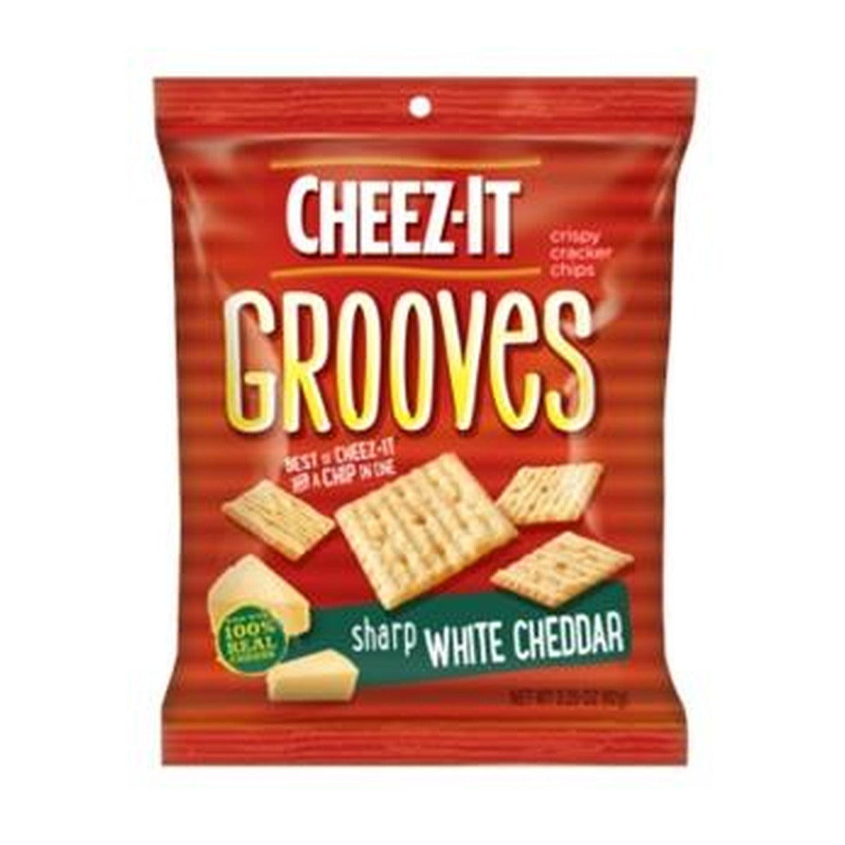 Cheez-It Grooves White Cheddar 3.25oz 6ct pack — full package
