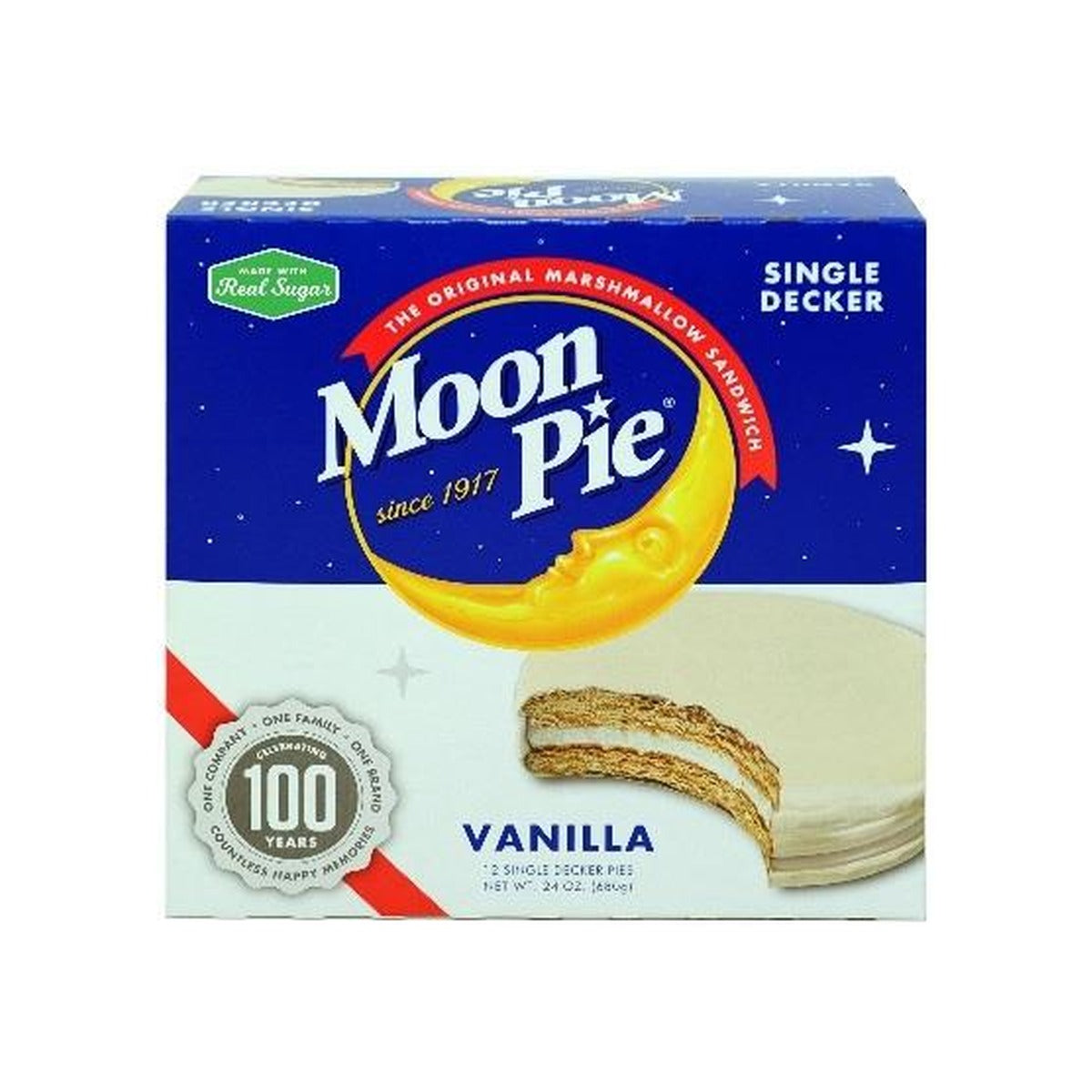 Moon Pie Single Vanilla 2oz pack — full package