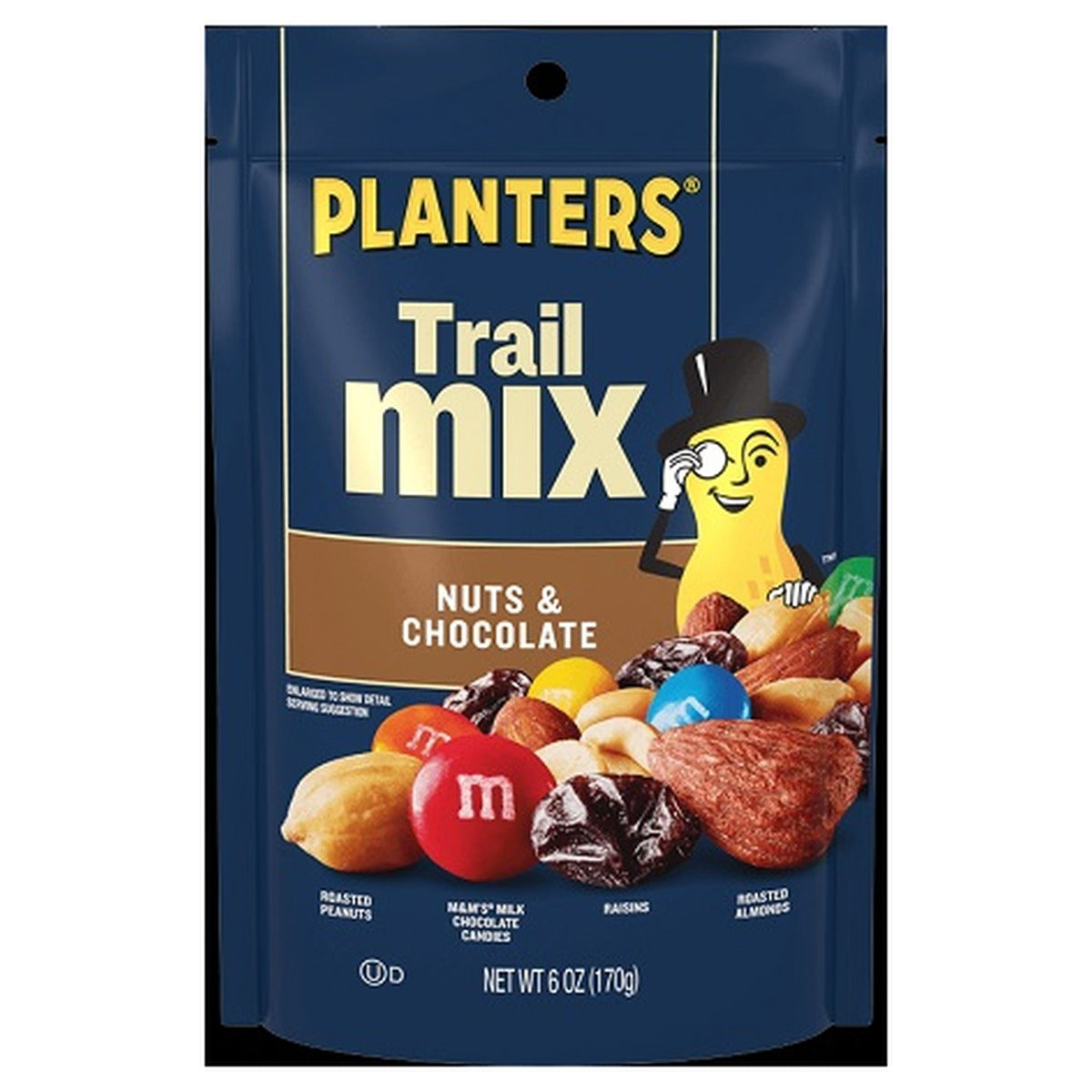Planters Trail Mix Nuts & Chocolate 6oz 12ct pack — full package