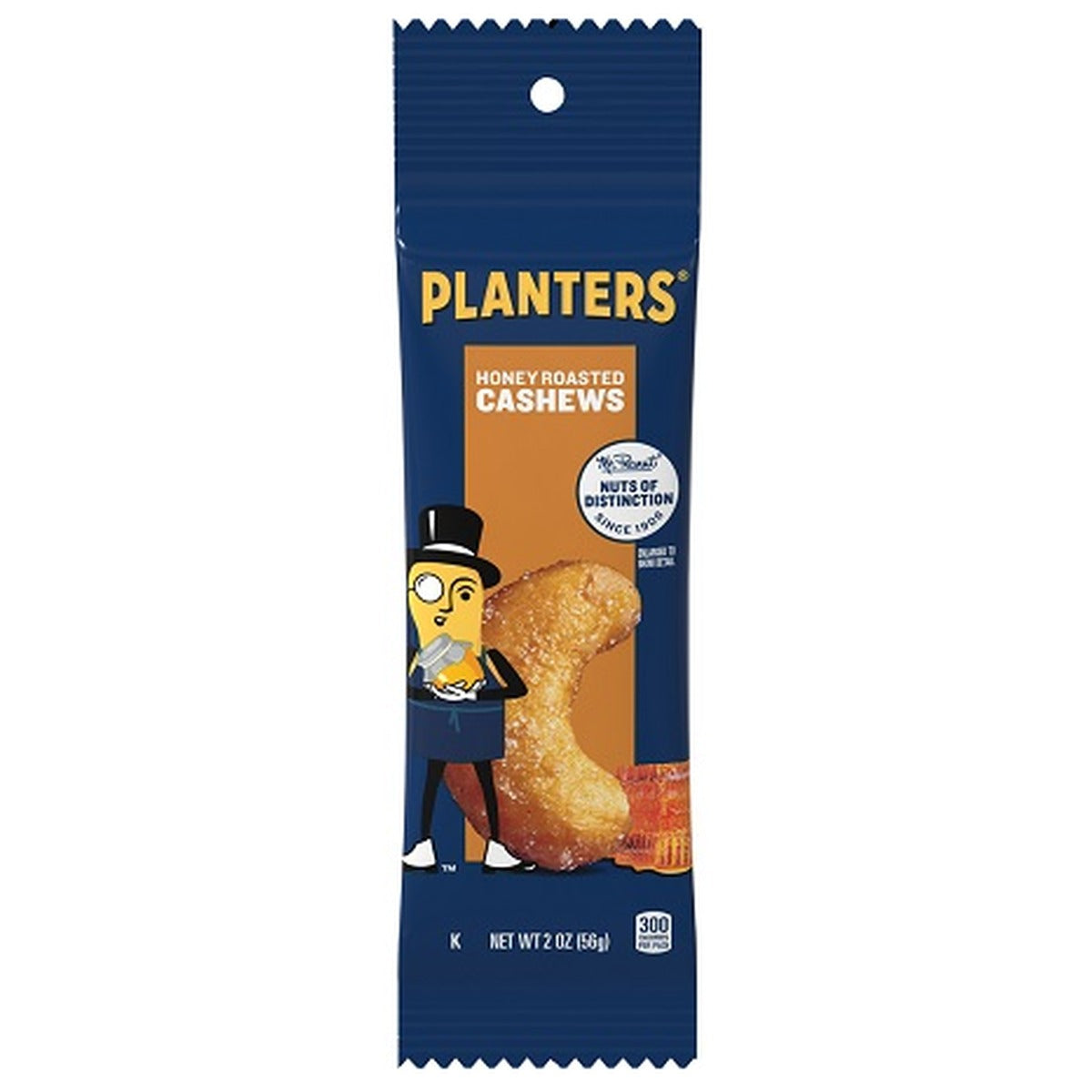 Planters Cashews Honey Roasted 2oz 15ct pack — full package