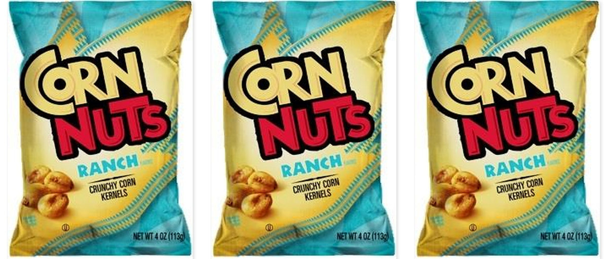 Corn Nuts Ranch 4oz 12ct 3-Pack — three single packs