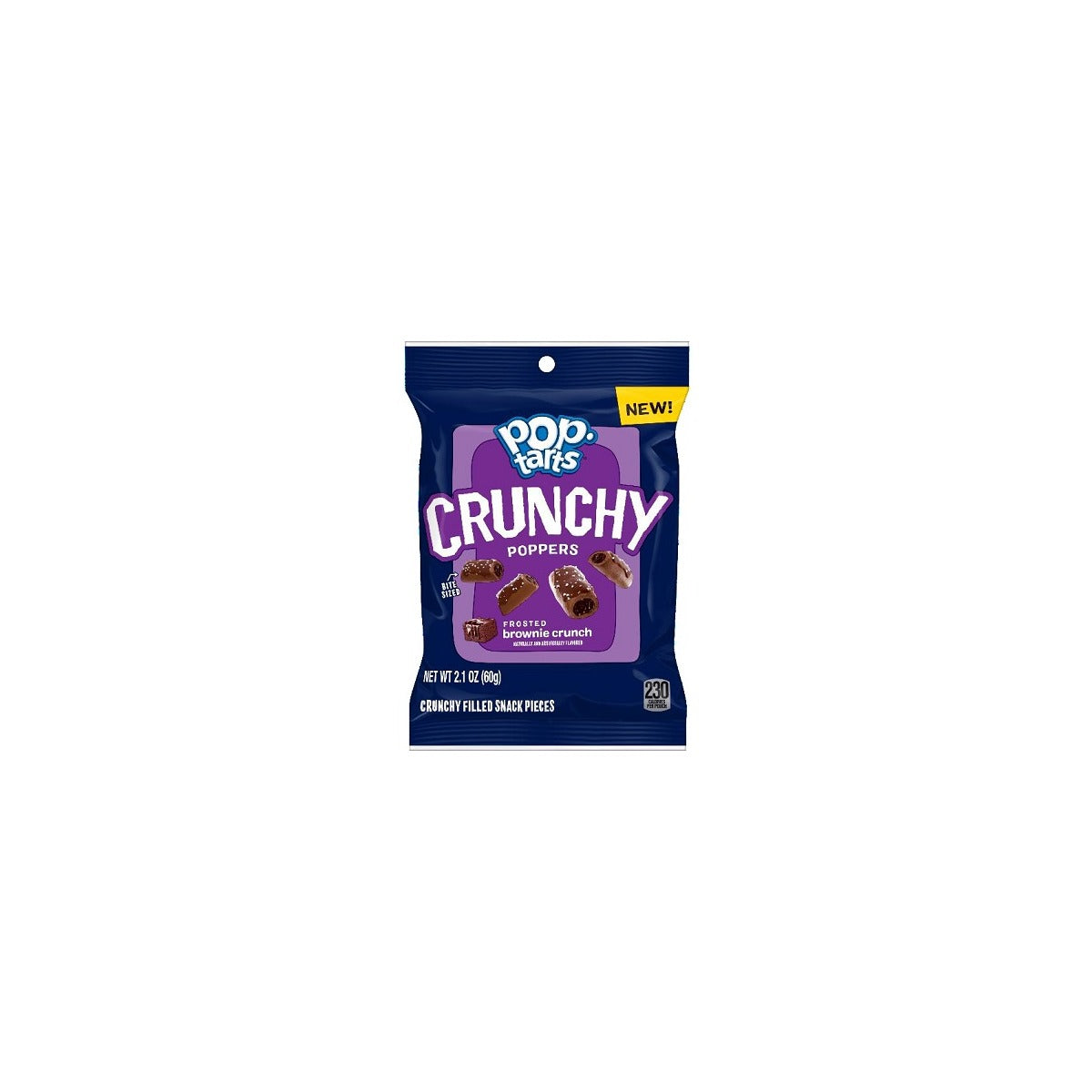 Pop-Tarts Crunchy Poppers Frosted Brownie 2.1oz pack — full package