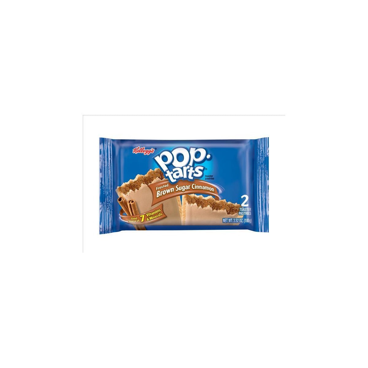 Pop-Tarts Frosted Brown Sugar Cinnamon 3.52oz pack — full package