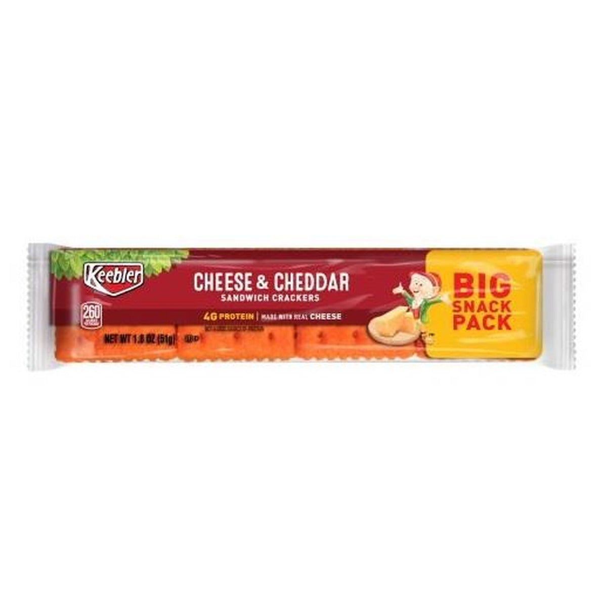 Keebler Cheese & Cheddar Crackers 1.8oz 12ct pack — full package