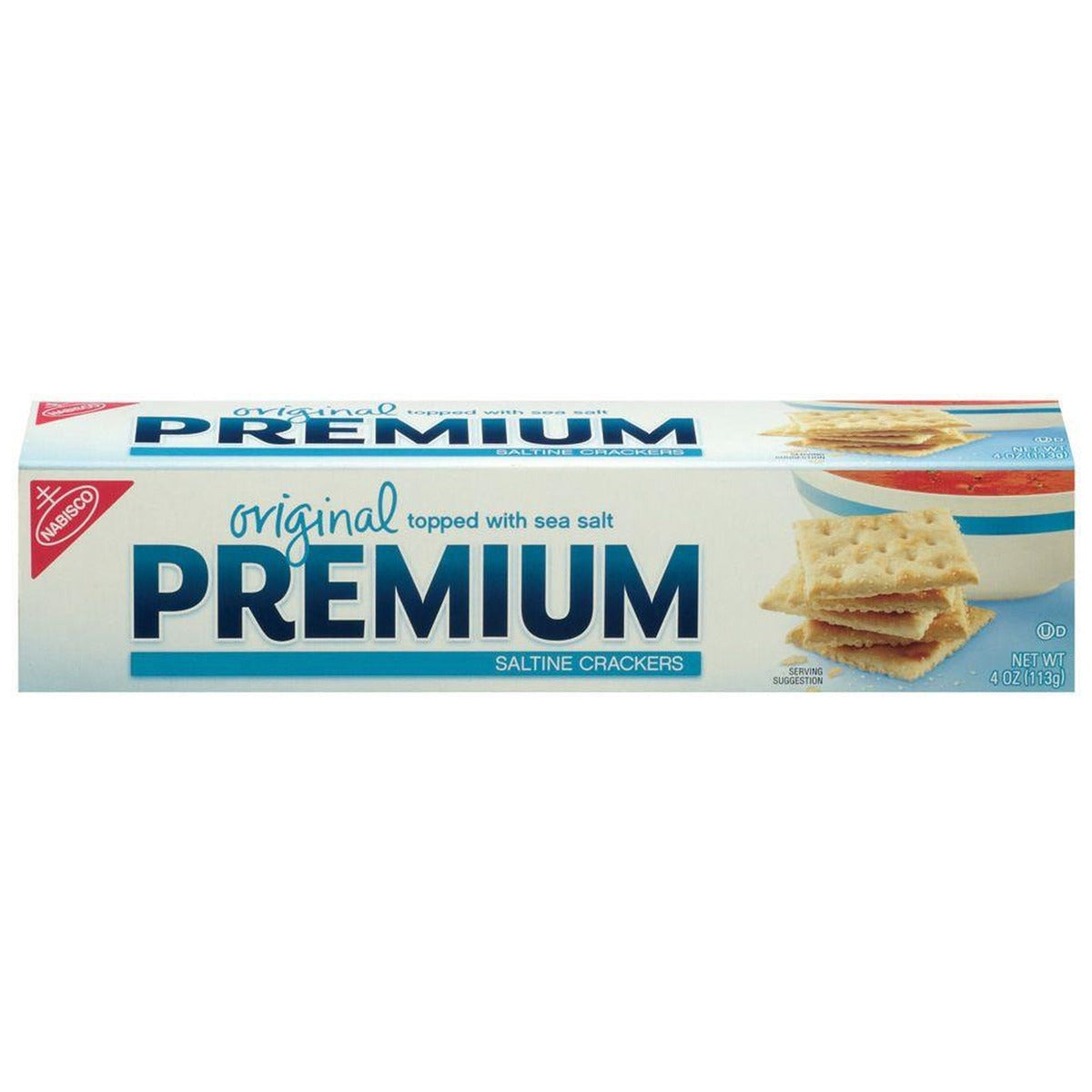 Nabisco Premium Saltine Crackers 4oz 12ct pack — full package