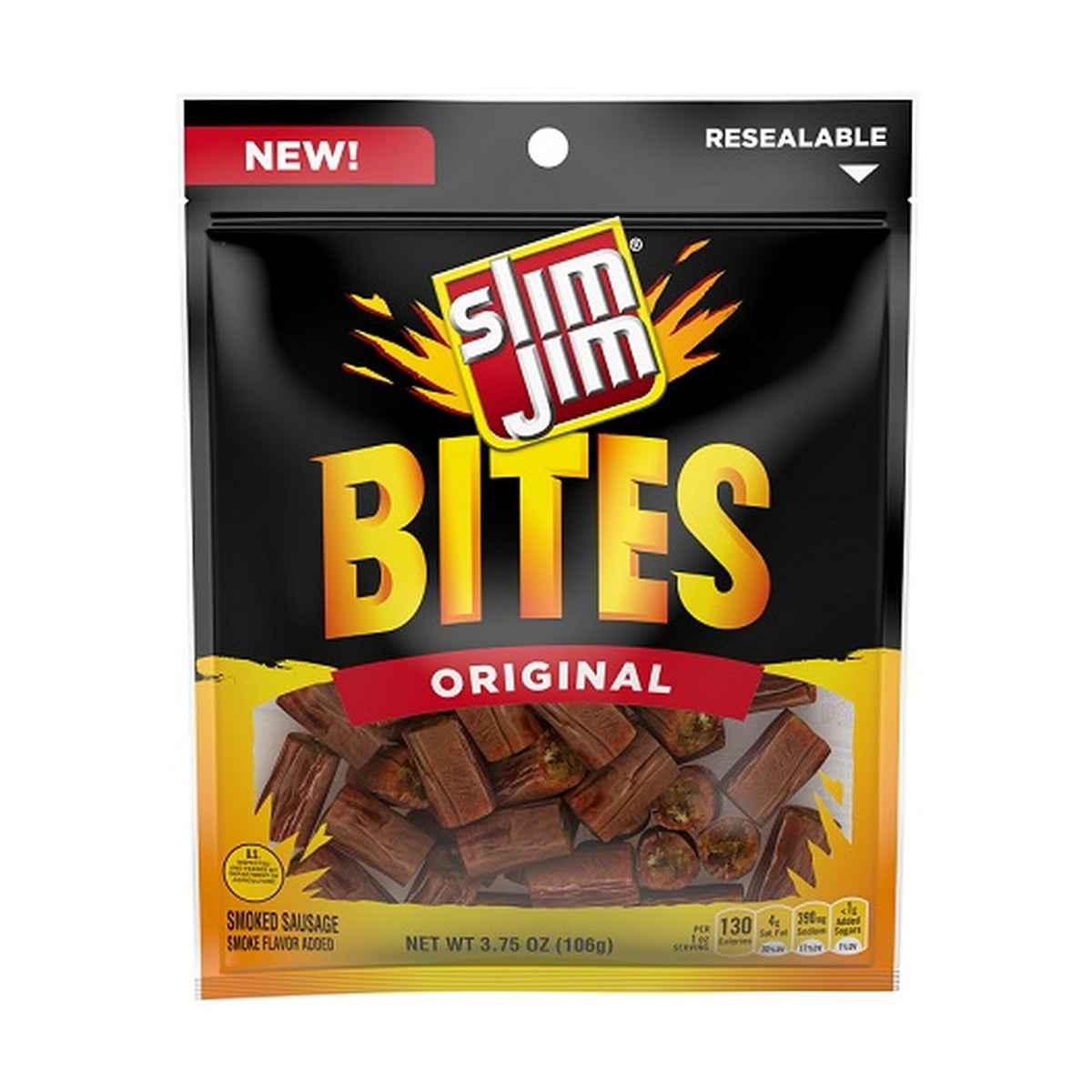Slim Jim Bites Original 3.75oz pack — full package