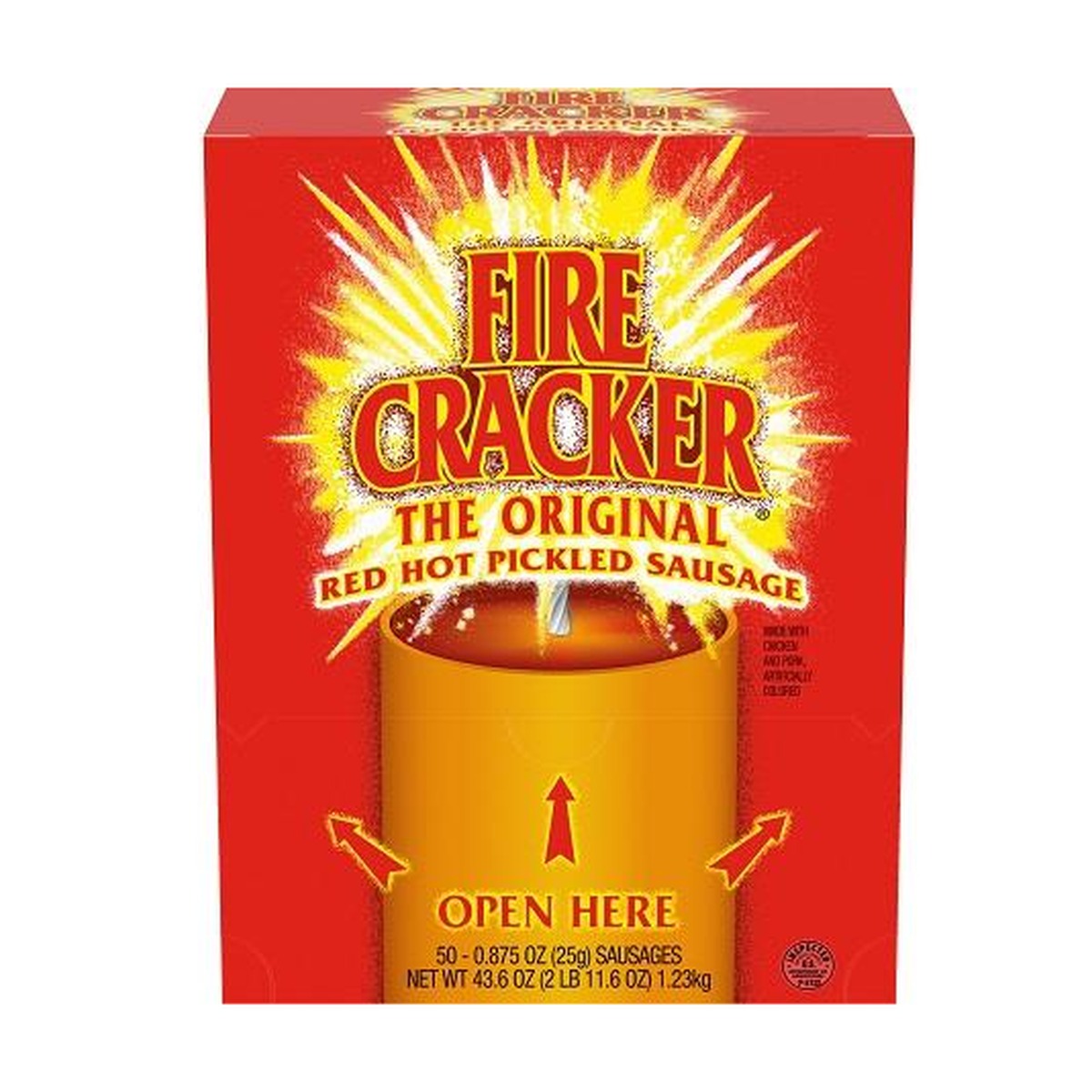 Firecracker Pickled Sausage .875oz pack — full package