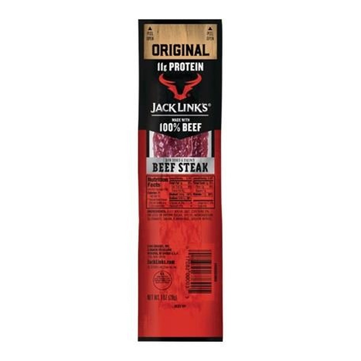 Jack Link's Kippered Beef Regular 1oz pack — full package