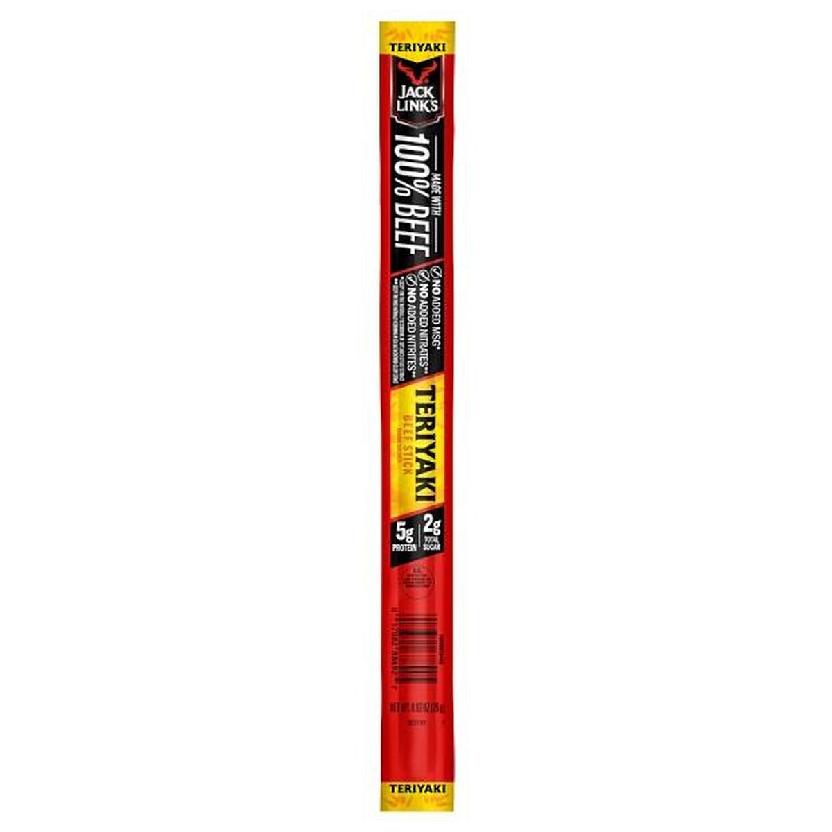 Jack Link's 100% Beef Stick Teriyaki 1.84oz pack — full package