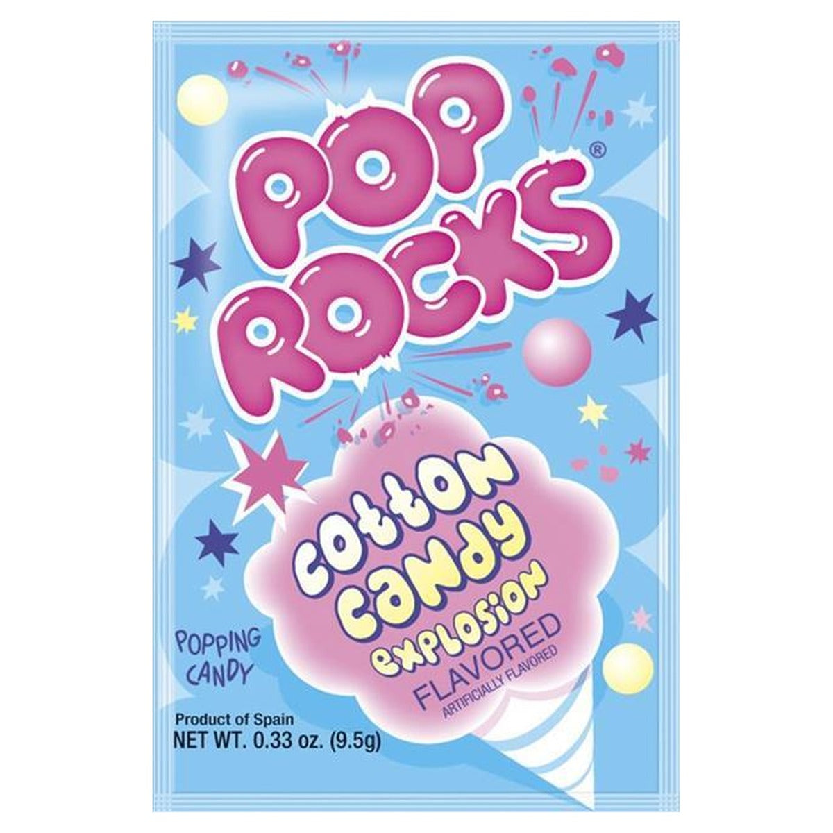 Pop Rocks Cotton Candy Explosion 0.33oz — full package