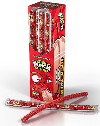 Sour Punch Sip-N-Chew Cherry .9oz 30ct Box — box
