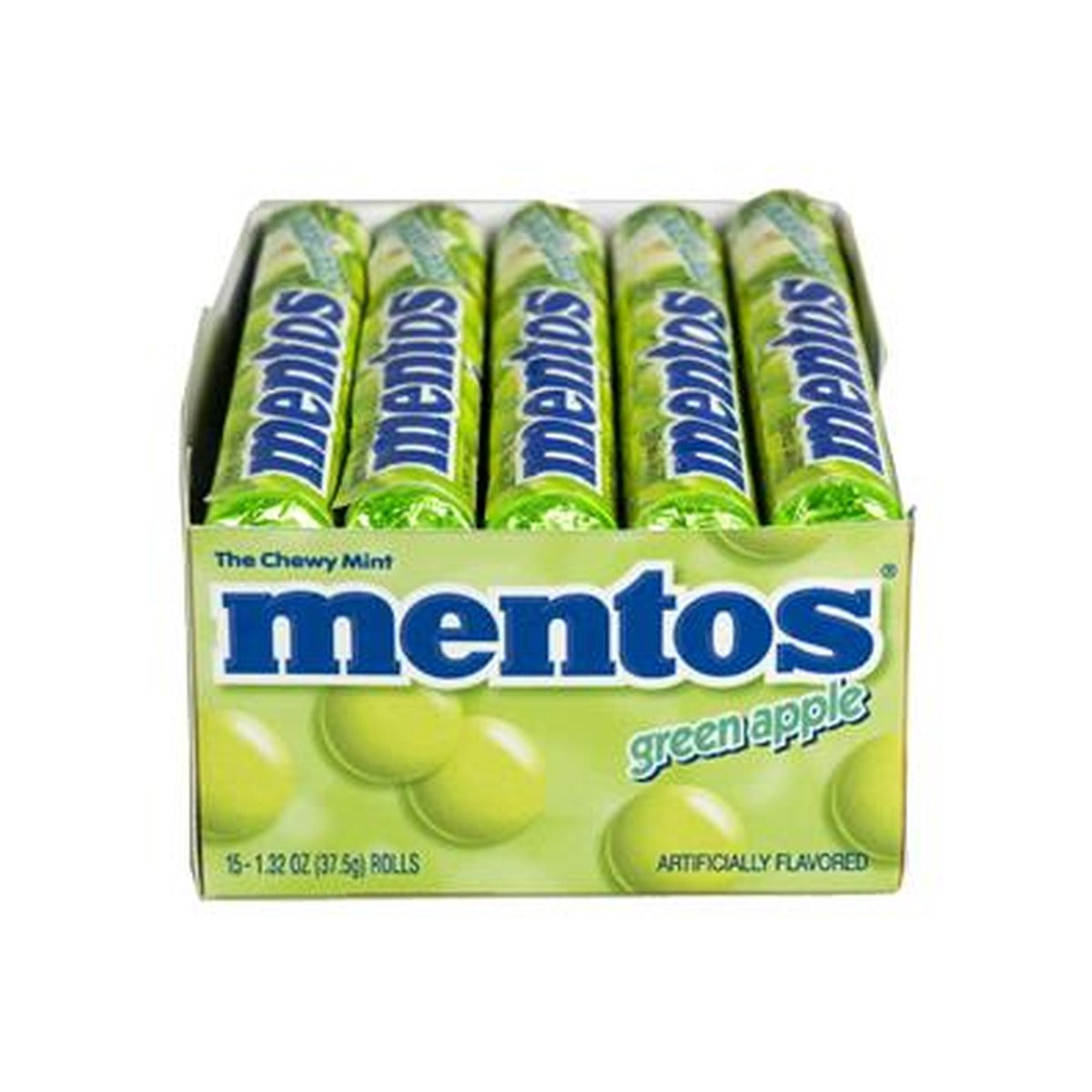Mentos Green Apple Rolls 1.32oz — full package