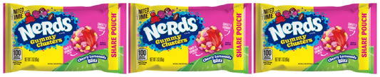 Nerds Gummy Clusters Cherry Lemonade Blitz 3oz Bags — 3-Pack