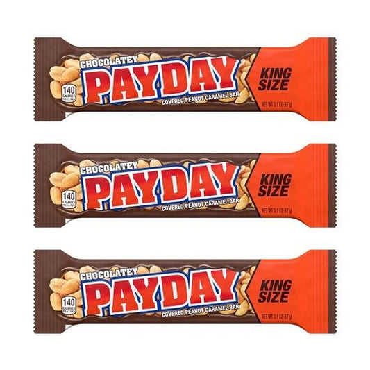PAYDAY Chocolatey King Size 3.1oz — 3-Pack
