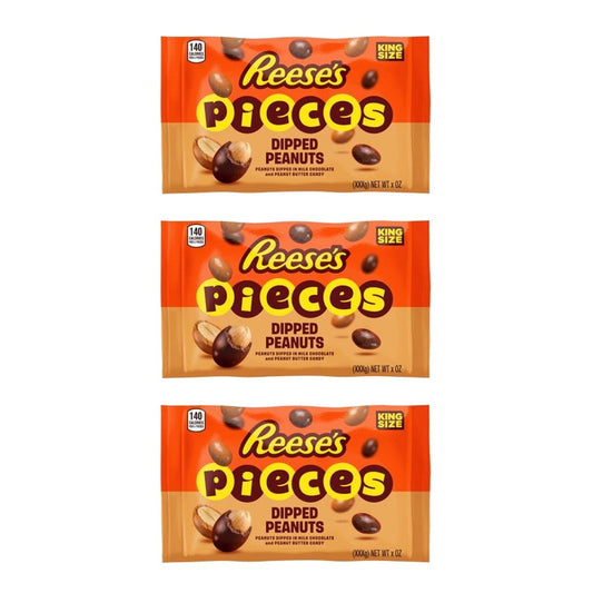 Reese's Pieces Dipped Peanuts King 2.7oz — 3-Pack