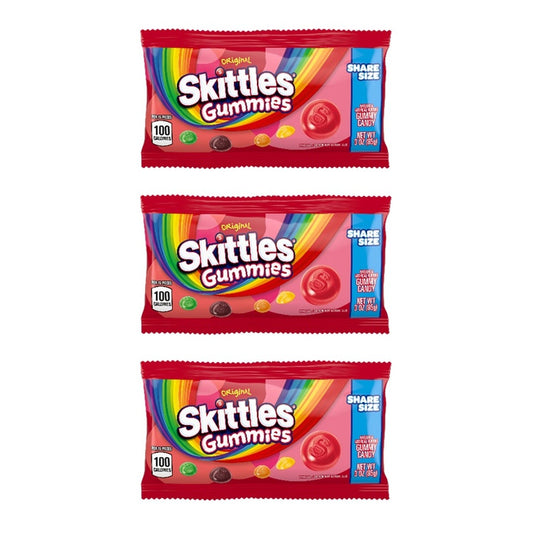 Skittles Gummies Original Share Size 3oz — 3-Pack