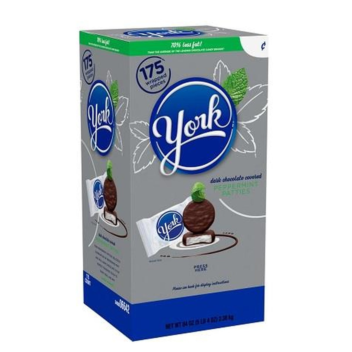 York Peppermint Pattie Miniatures 0.48oz 175ct — full package