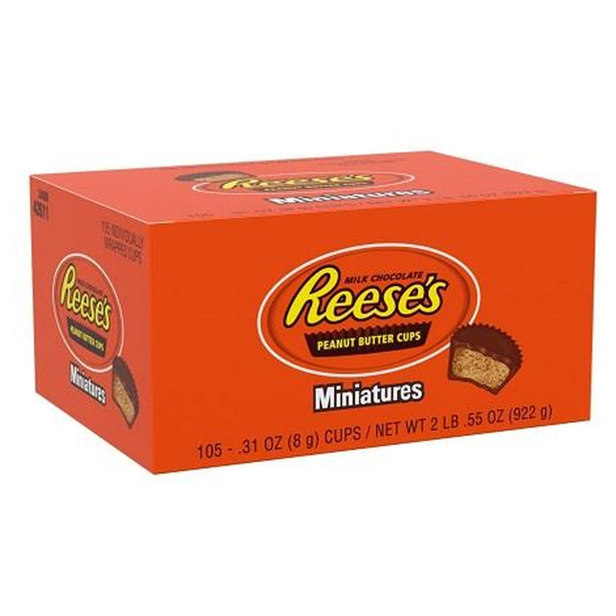 Reese's Peanut Butter Cups Miniatures 0.31oz 105ct — full package