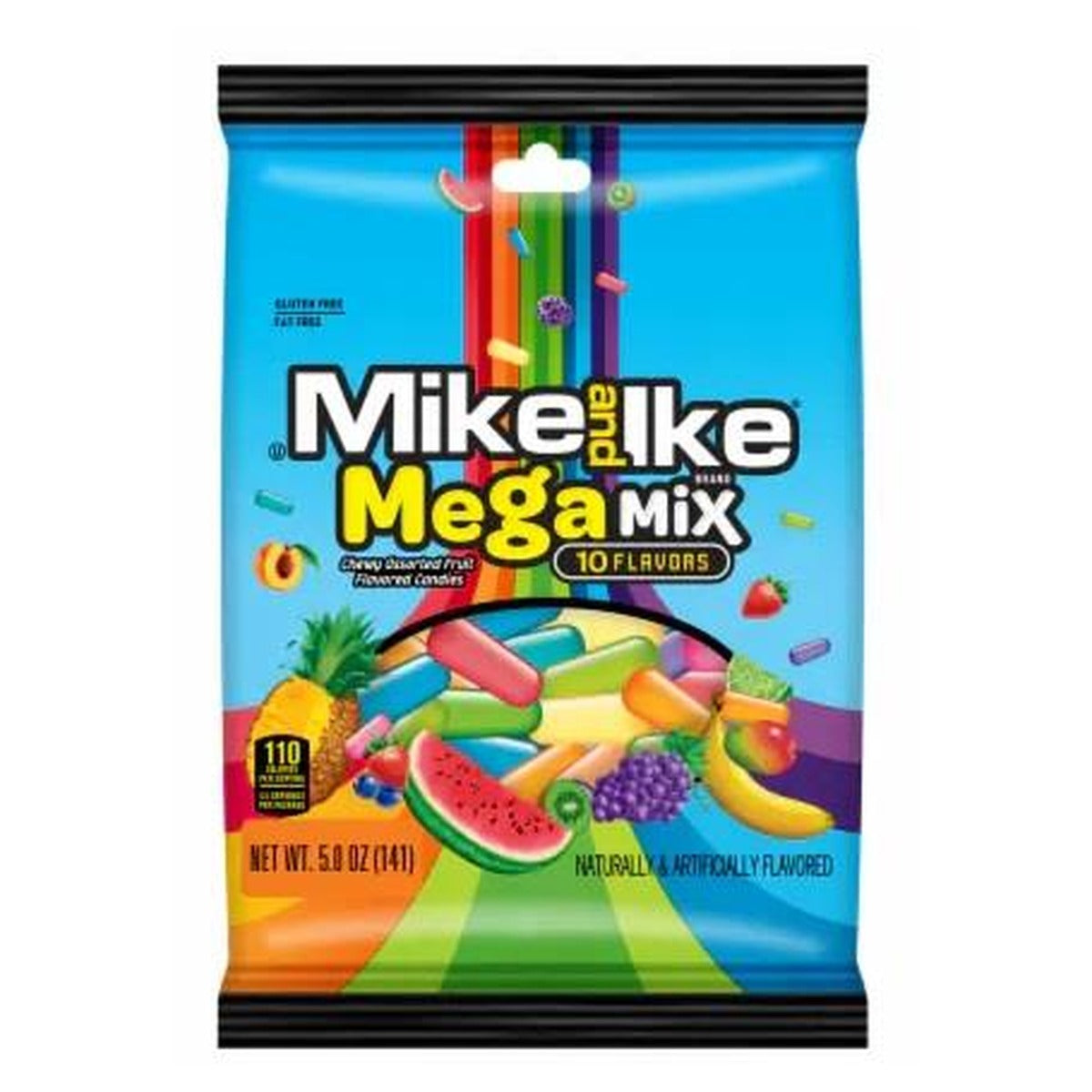 Mike and Ike Mega Mix 5oz Peg Bag pack — full package