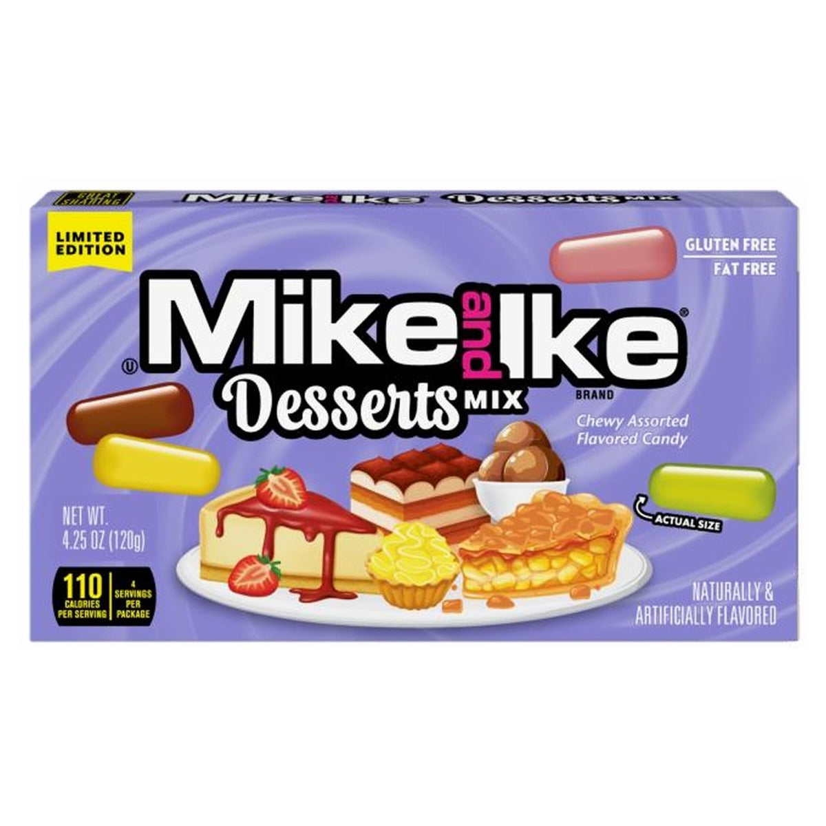Mike and Ike Limited Edition Desserts Mix 4.25oz — Case of 12