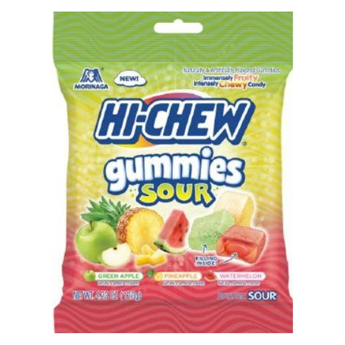 Hi-Chew Peg Bag Gummies Sour Mix 4.23oz pack