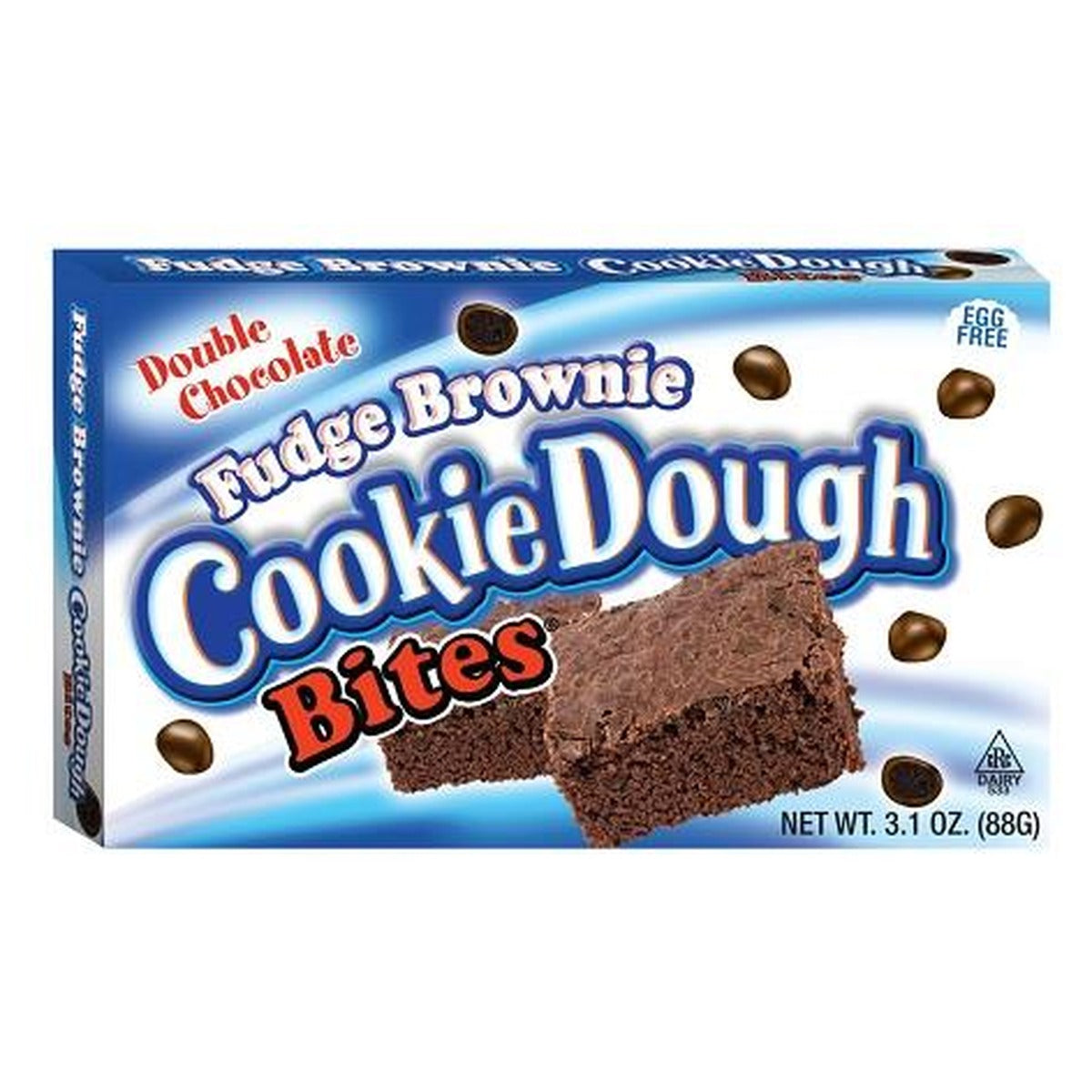 Cookie Dough Bites Fudge Brownie 3.1oz pack — full package
