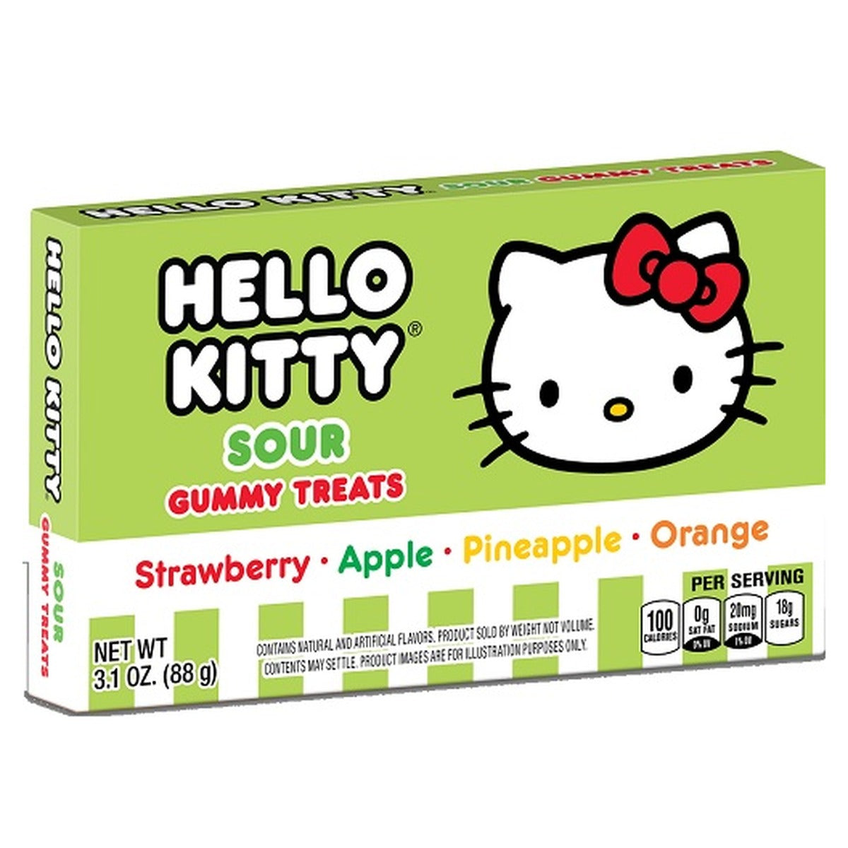 Hello Kitty Sour Gummi Treats 3.1oz pack — full package