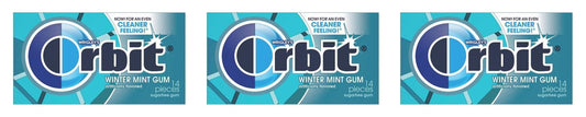 Orbit Wintermint Sugar-Free Gum 14pc Packs — 3-Pack