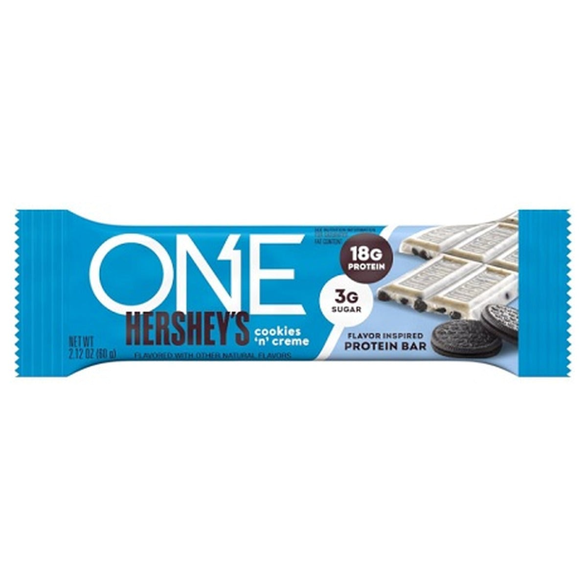 ONE Protein Bar Hershey's Cookies 'n' Creme 2.12oz 12ct pack — full package