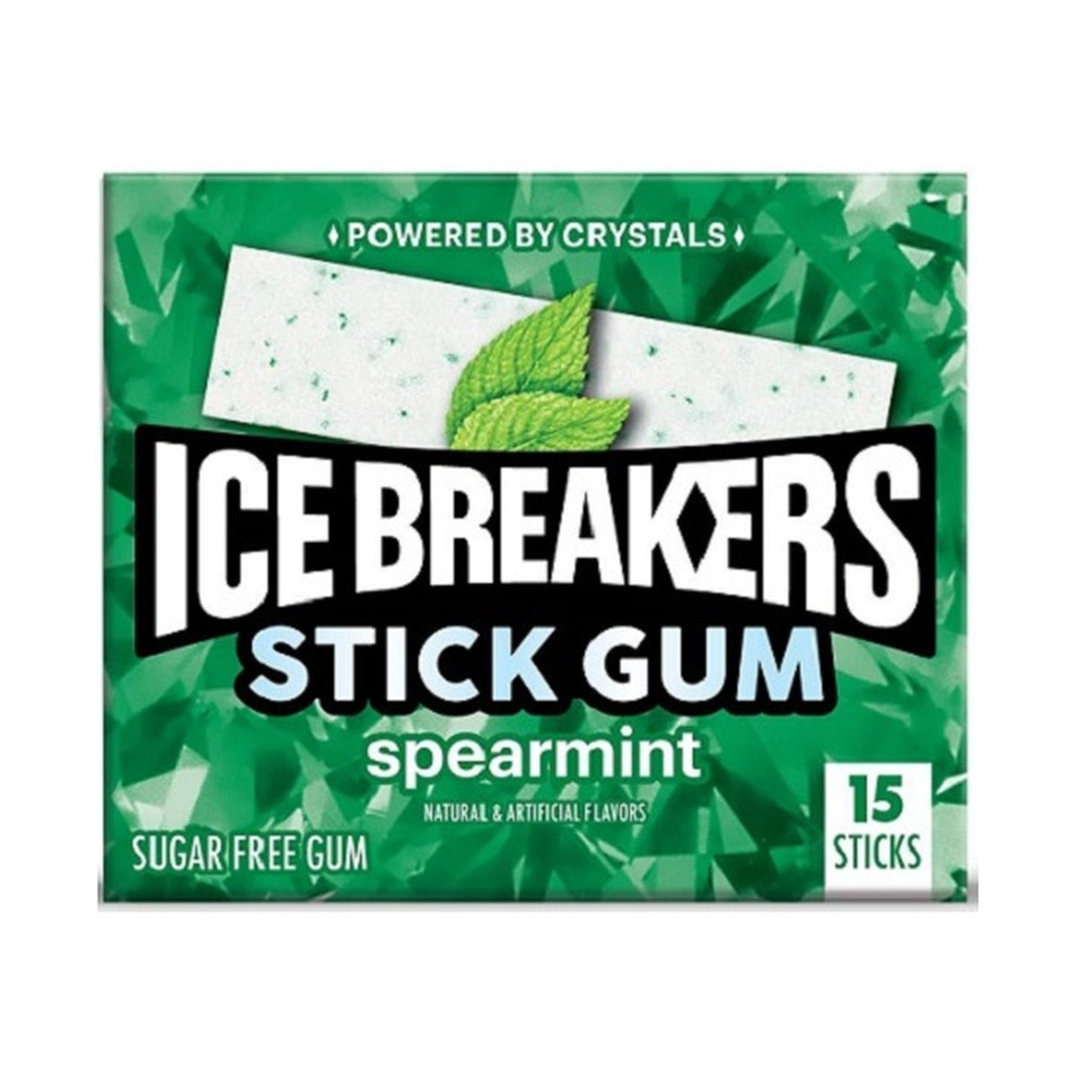 Ice Breakers Spearmint Gum Sticks 15pc — Box of 12
