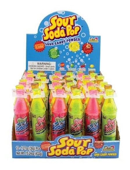 Kidsmania Soda Pop Sour Candy Powder 1.27oz — Box of 12